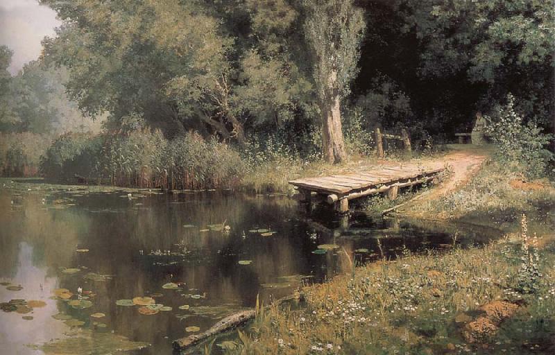 Overgrown Pond, unknow artist